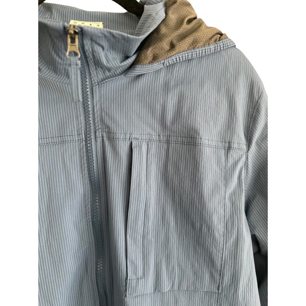 Blue Gorpcore Lightweight Windbreaker Jacket Hooded Hiking Outdoor L - Picture 14 of 16